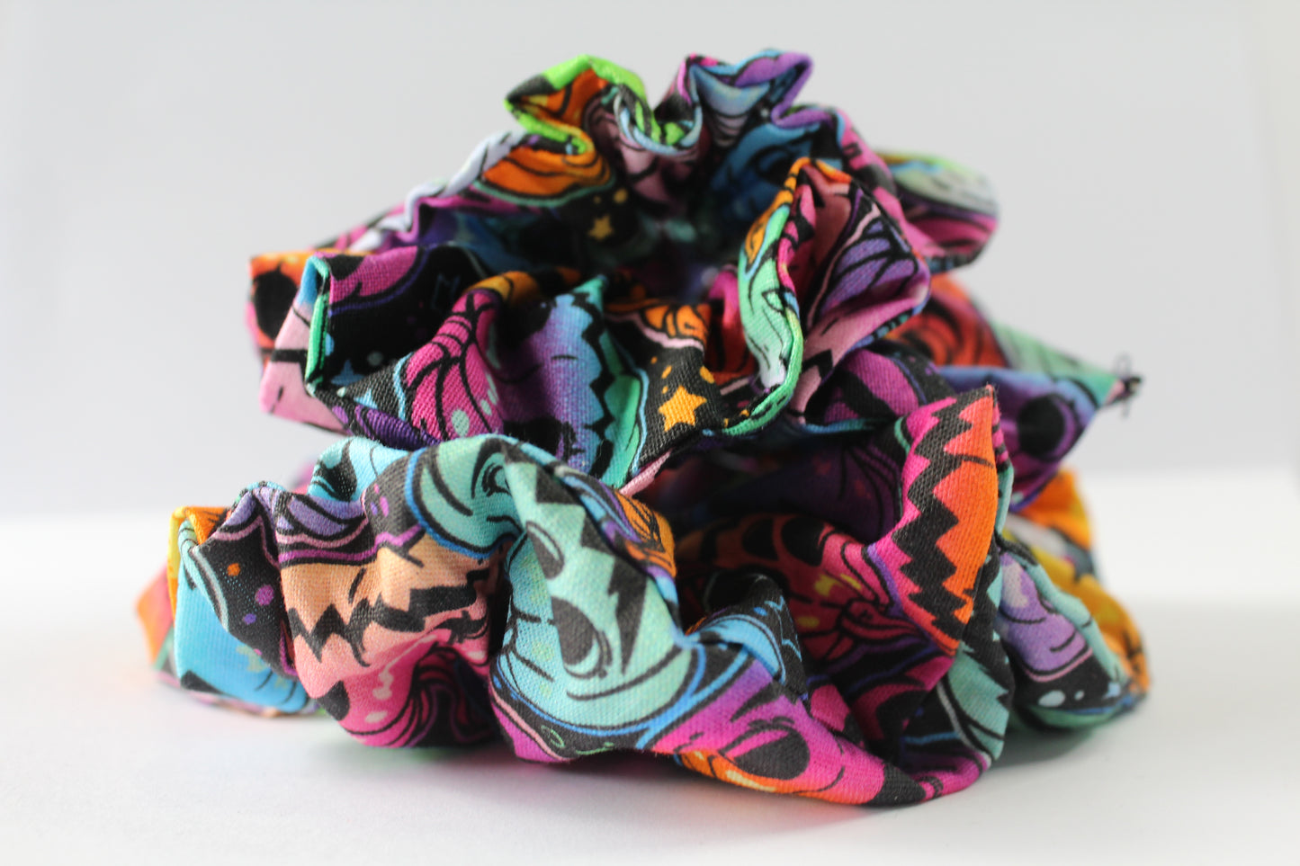 Spooky Jack-O’-Lanterns Halloween Small Scrunchies 2024