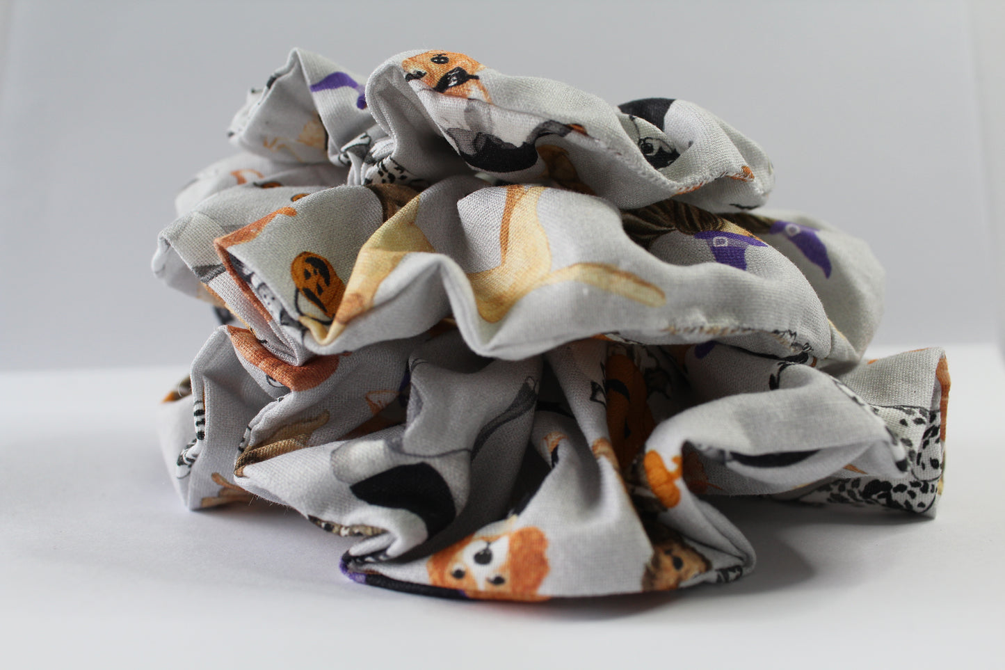 Trick or Treat Dogs Halloween Large Scrunchies 2024