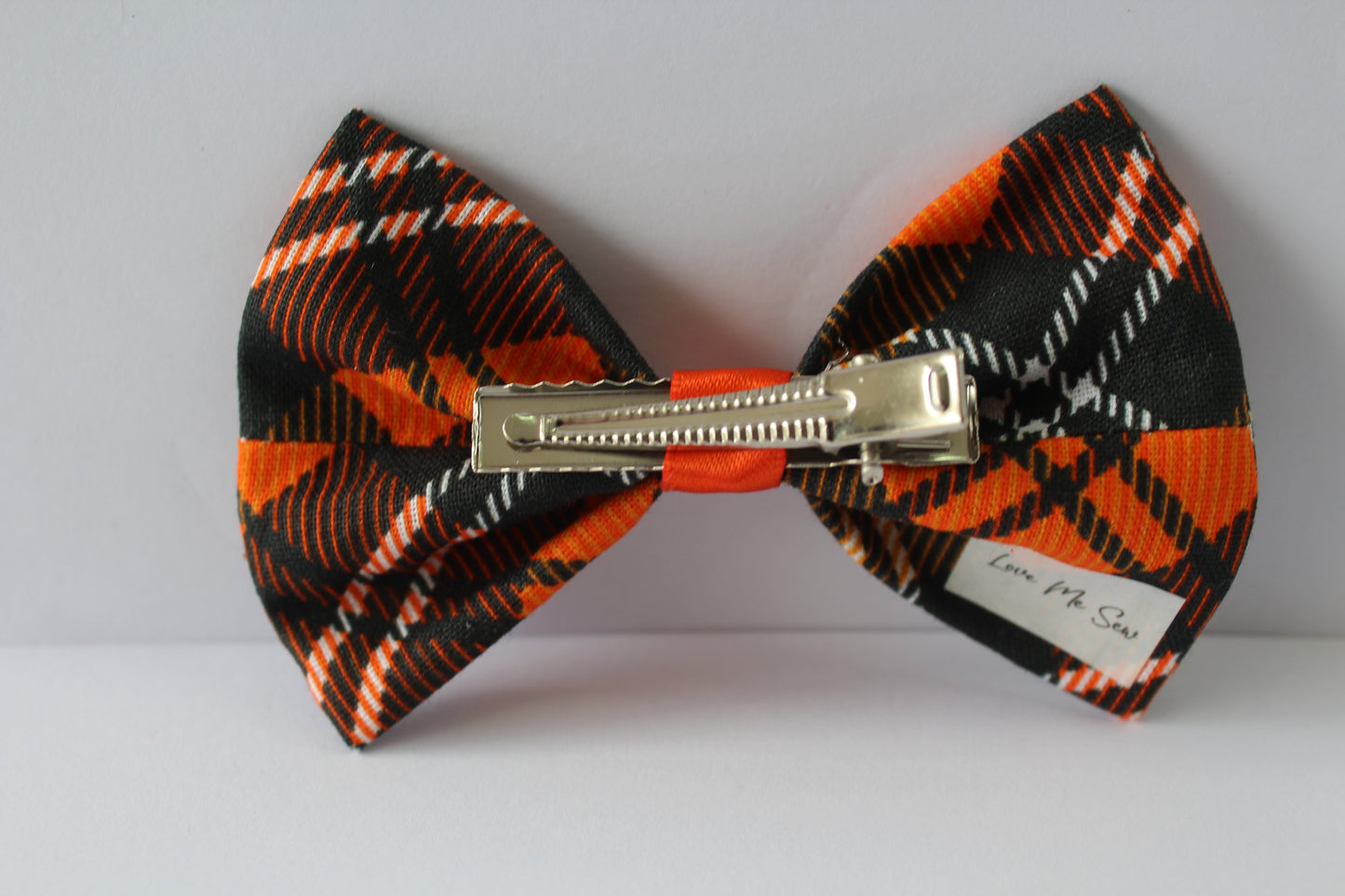 Plaid Halloween Small Bow 2024