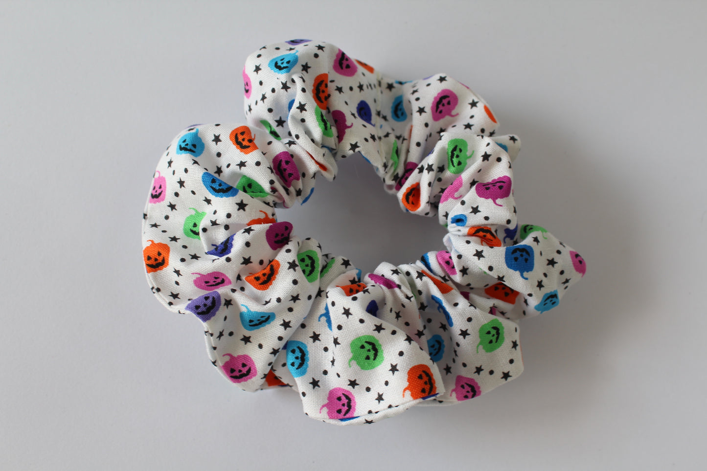 Neon Jack-o’-lantern Halloween Scrunchies 2023