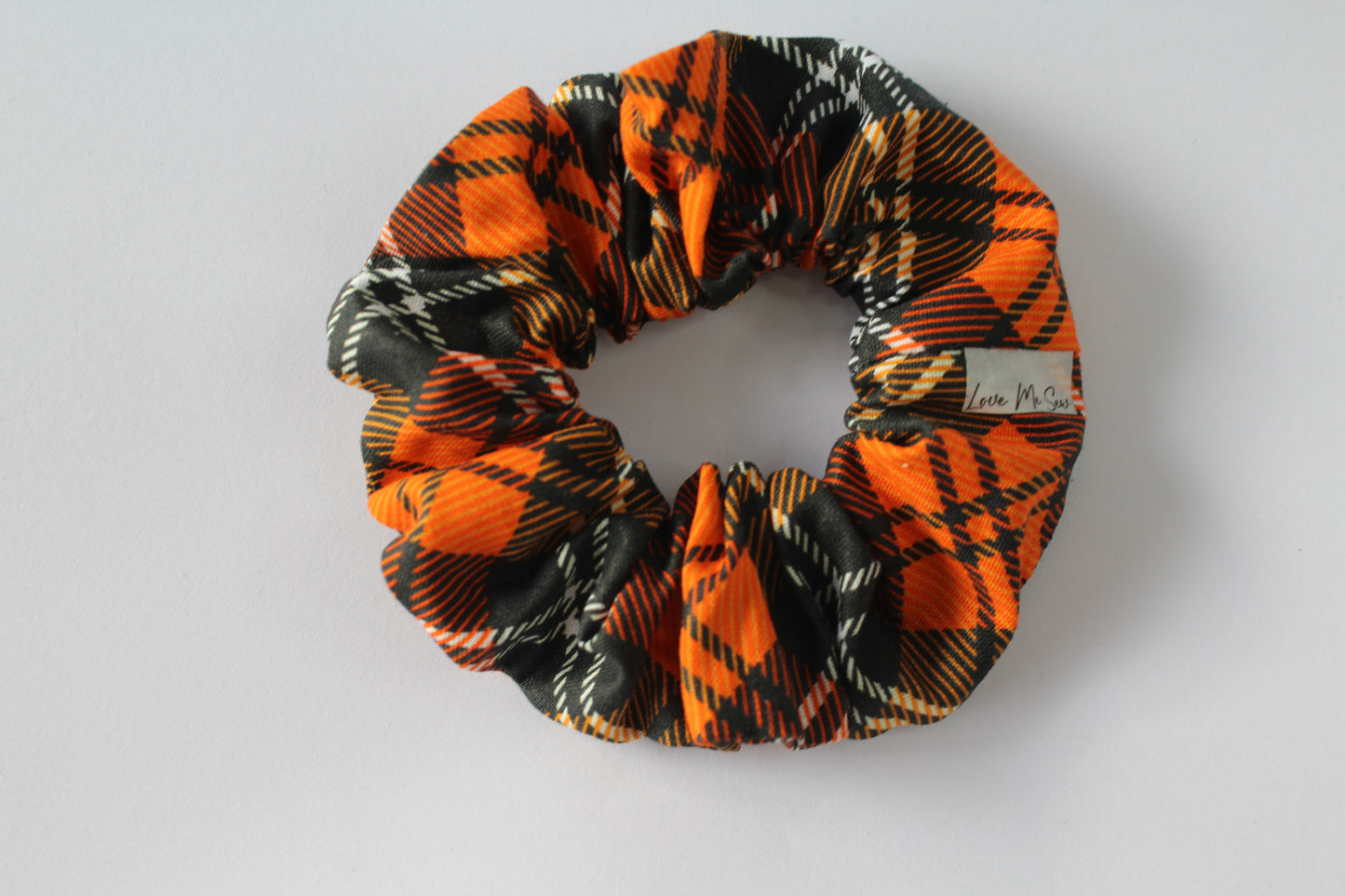 Plaid Halloween Small Scrunchie 2024