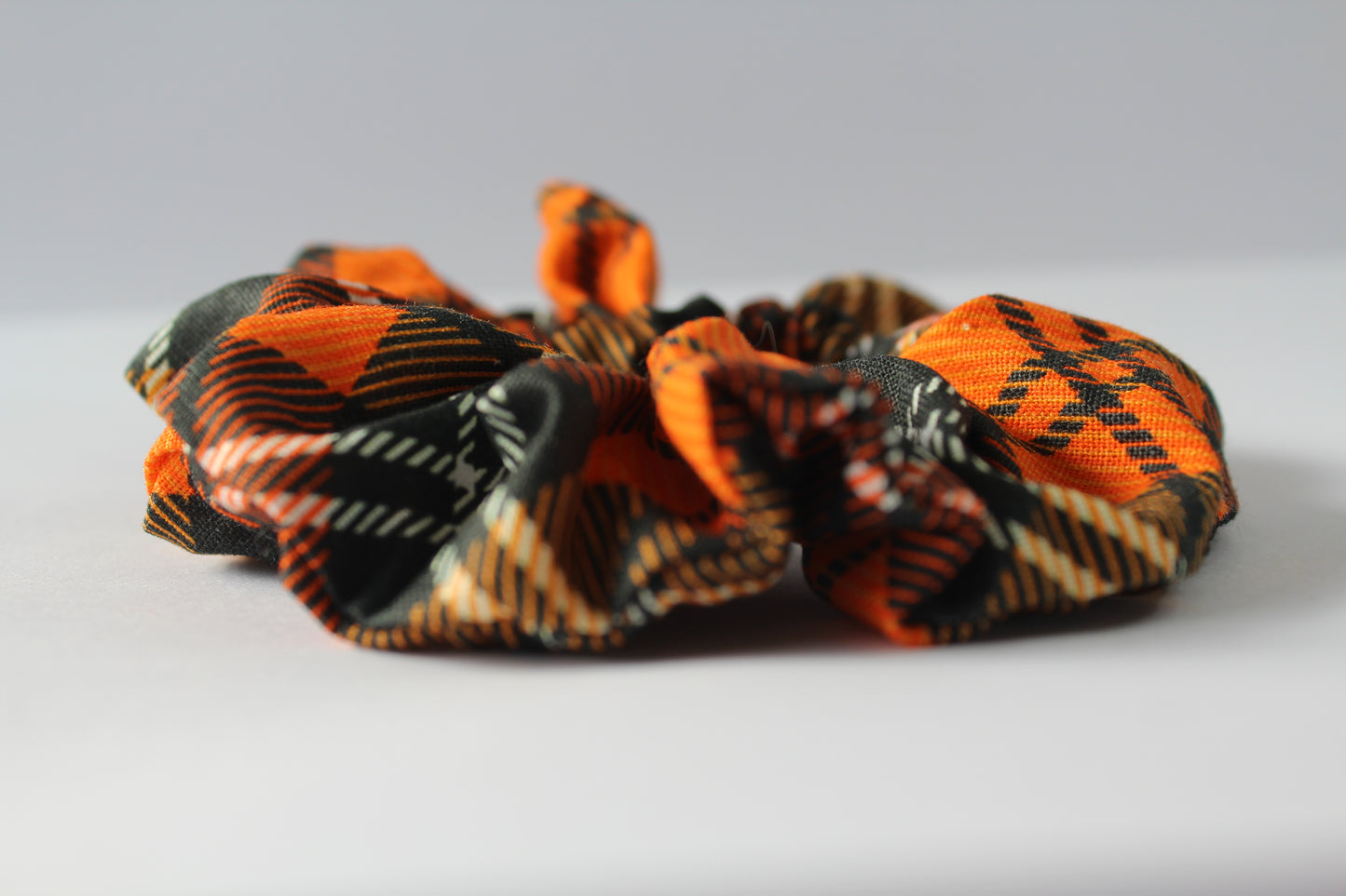 Plaid Halloween Small Scrunchie 2024