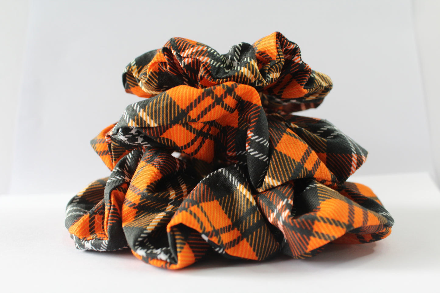 Plaid Halloween Large Scrunchies 2024