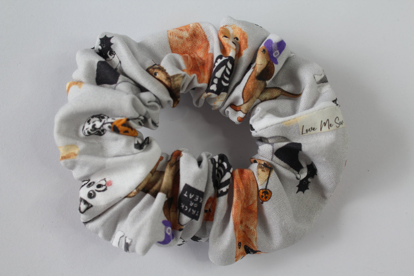 Trick or Treat Dogs Halloween Small Scrunchies 2024