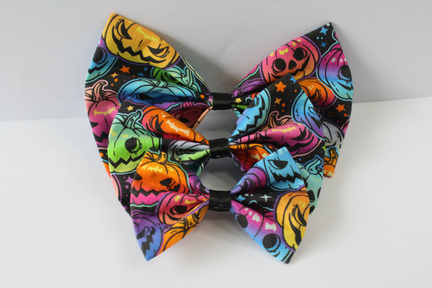 Spooky Jack-O’-Lanterns Halloween Small Bow 2024