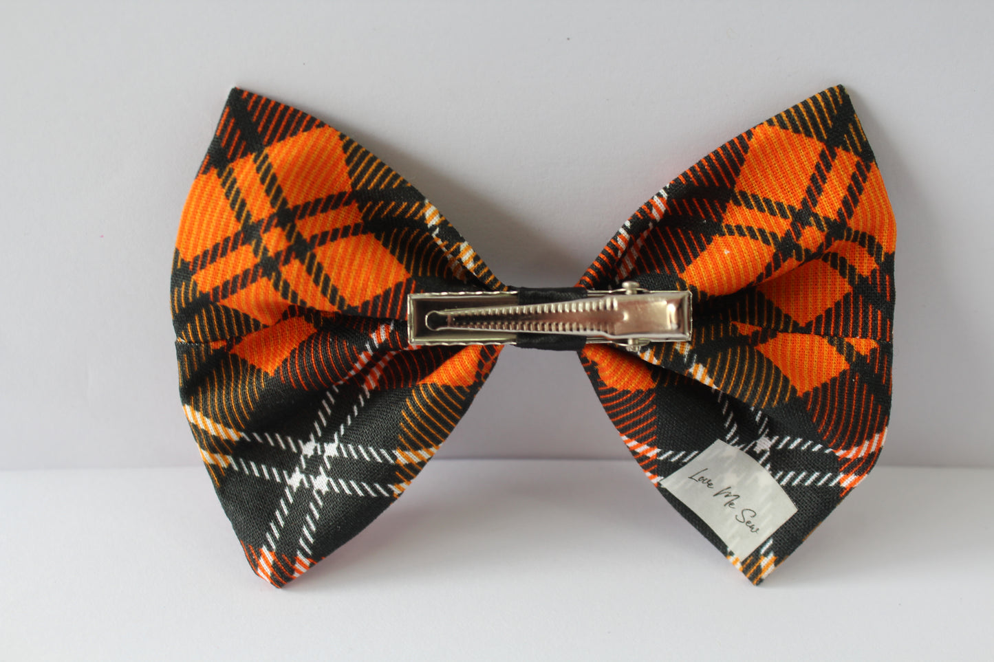 Plaid Halloween Medium Bow 2024