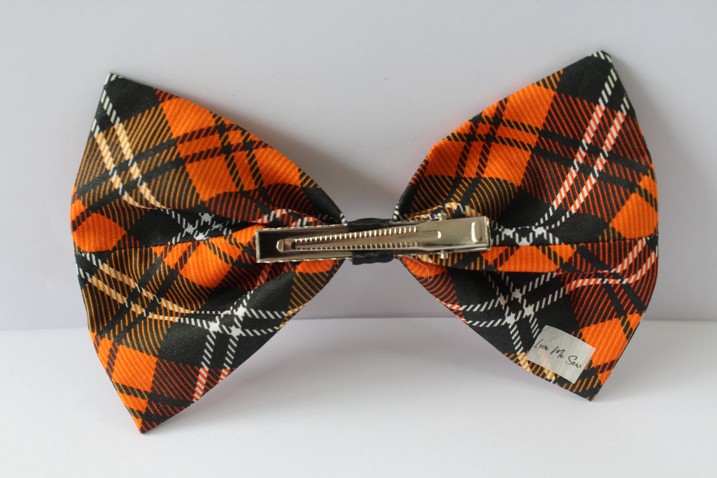 Plaid Halloween Large Bow 2024