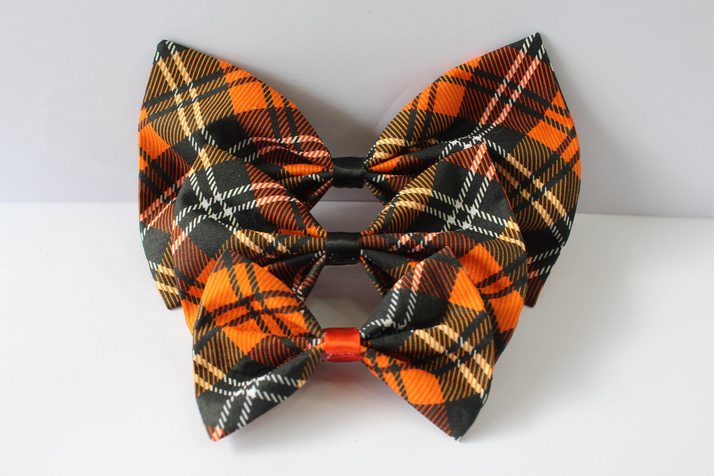 Plaid Halloween Large Bow 2024