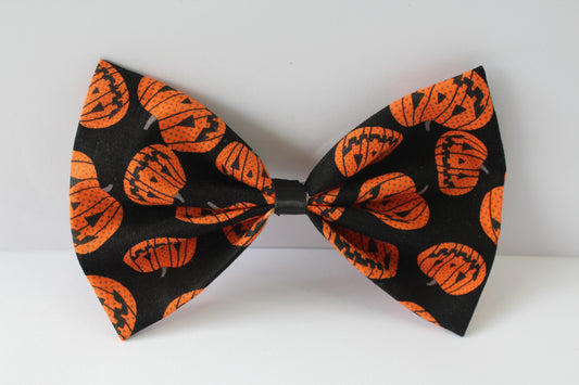 jack-o’-lantern Halloween Large Bow 2024