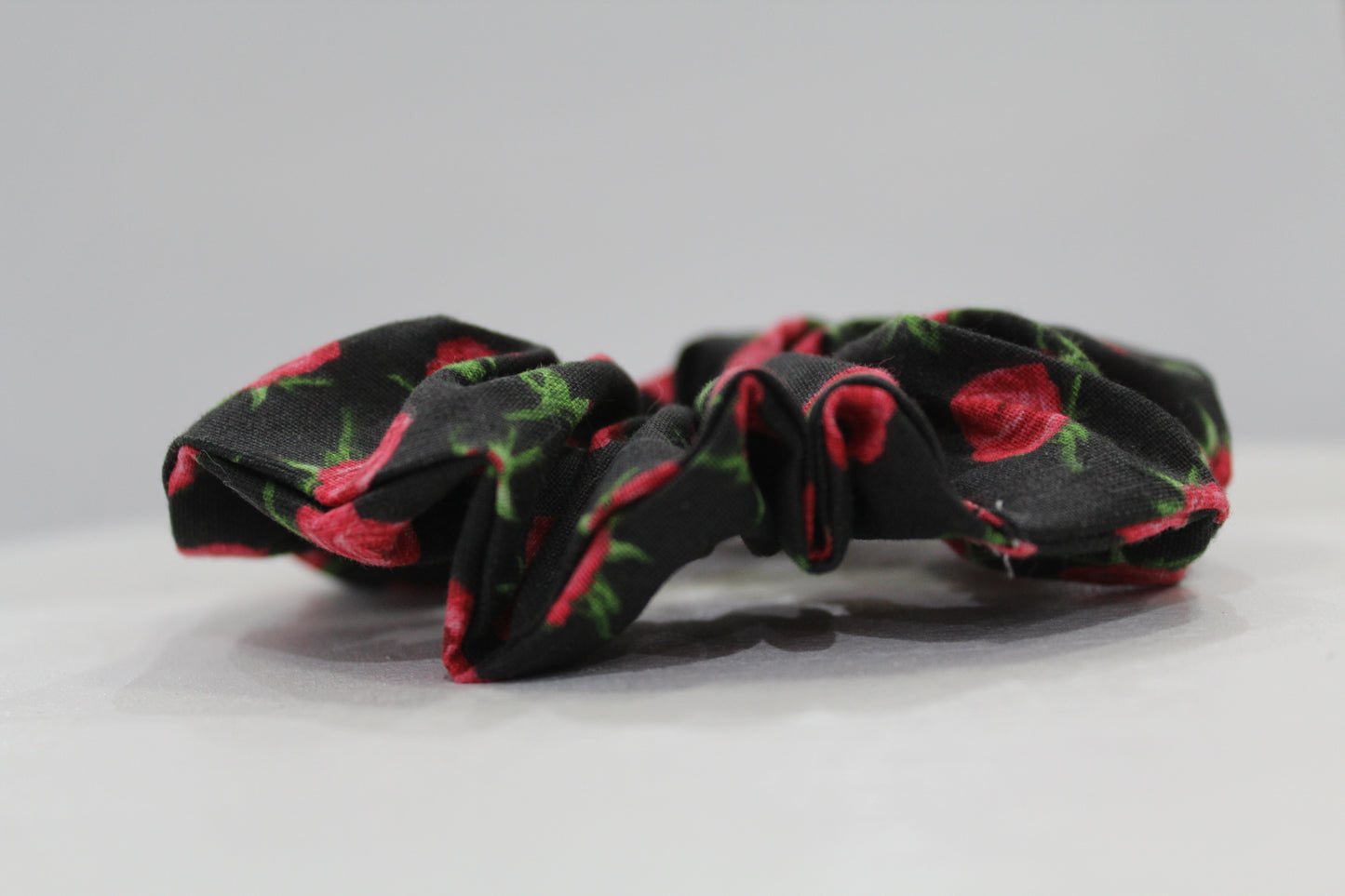 Black Rose Scrunchie