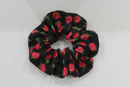 Black Rose Scrunchie