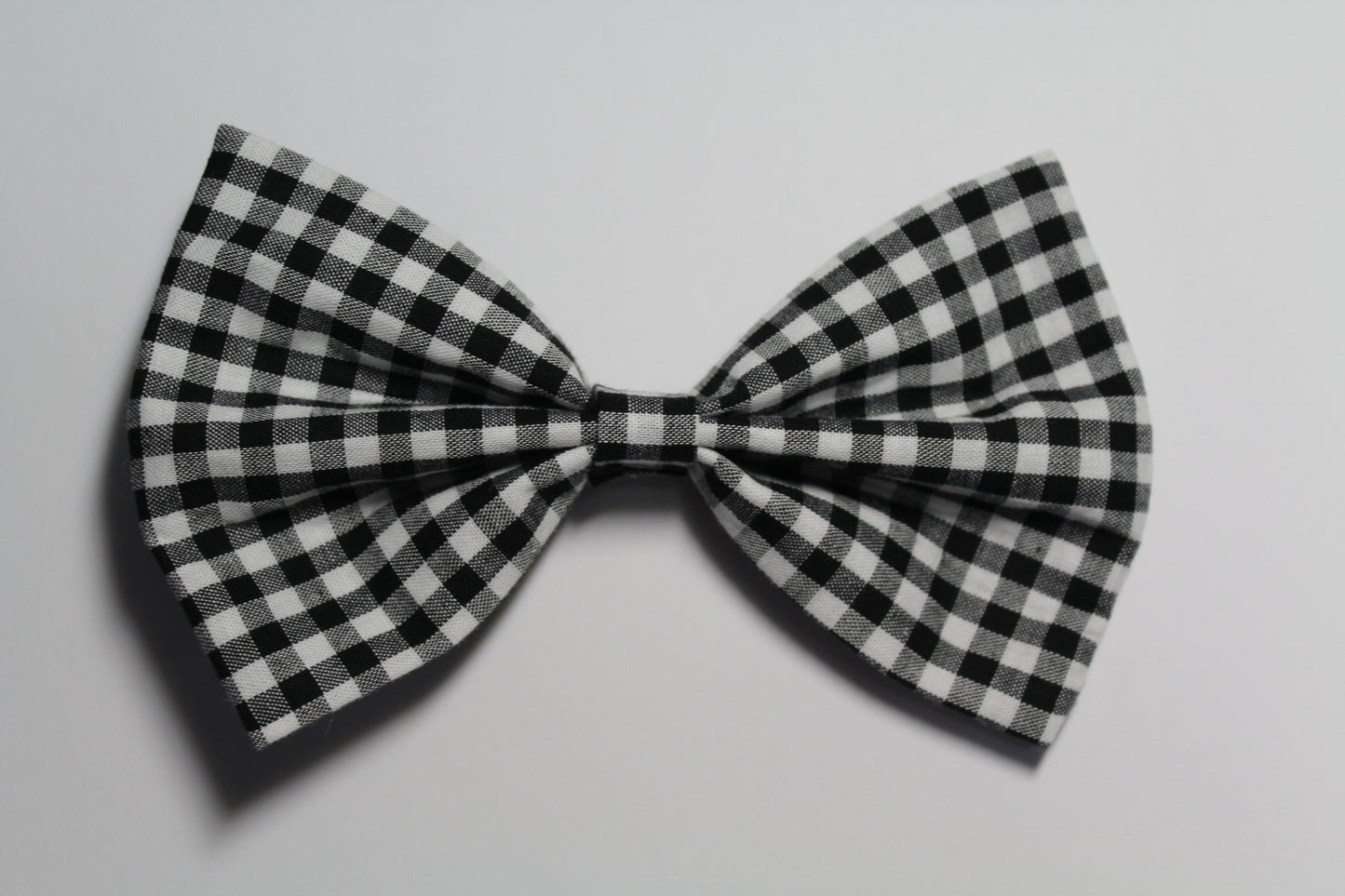 Black Gingham Large Bow