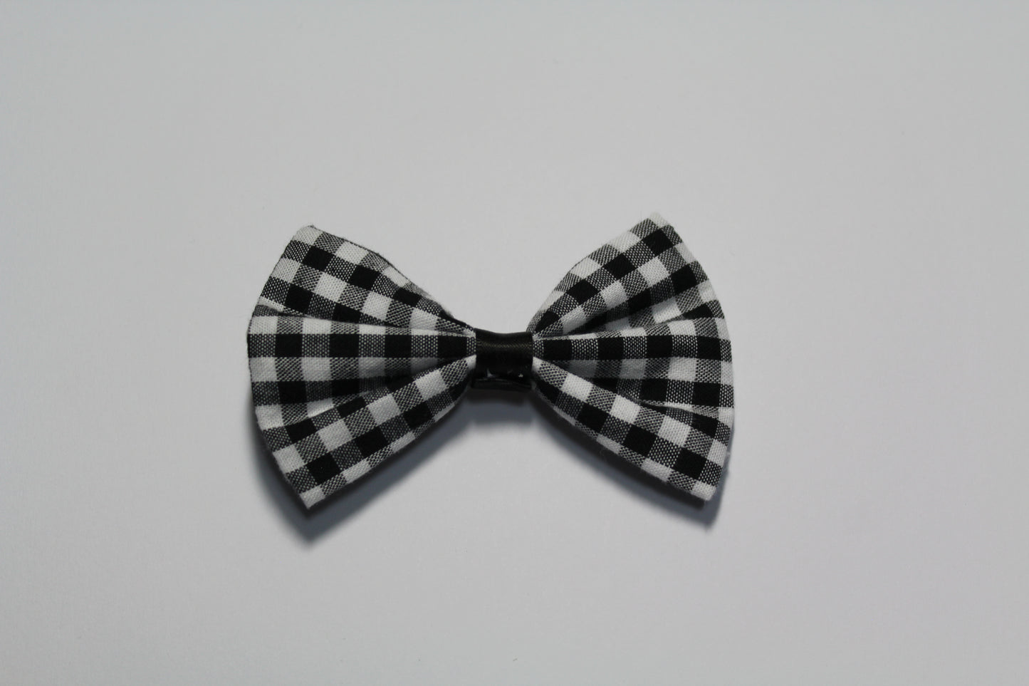 Black Gingham Small Bow