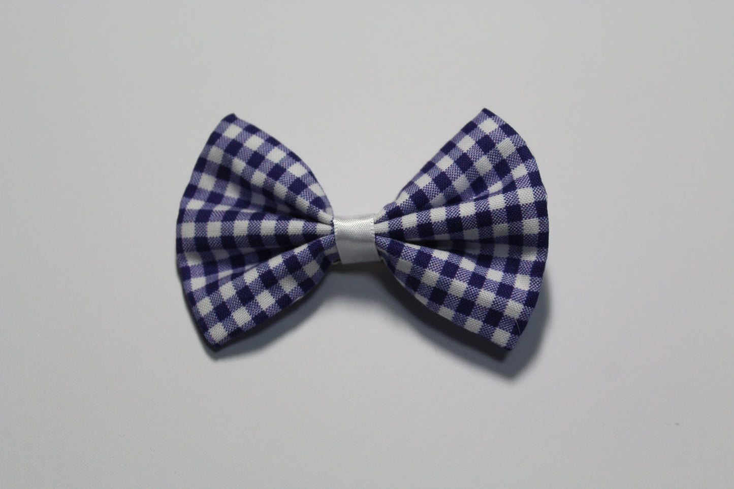 Purple Gingham Small Bow