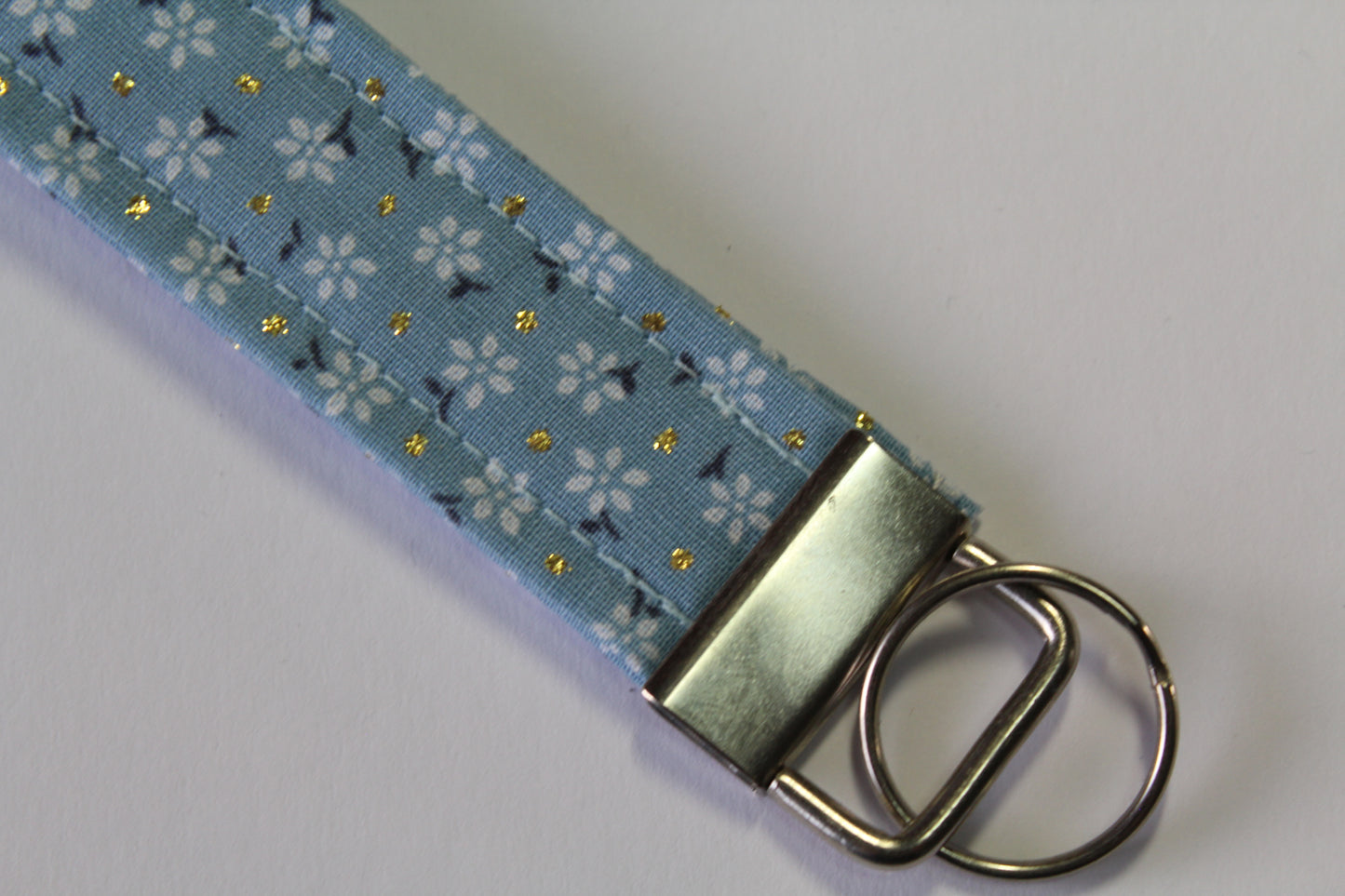 Olivia Dusty Blue Key Wristlet