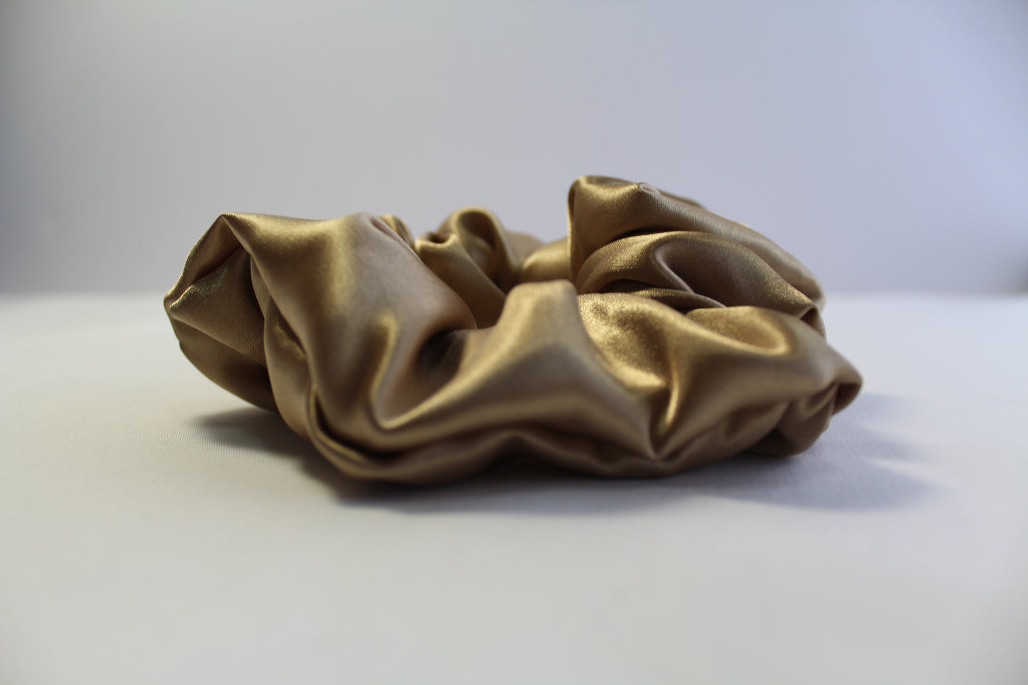 Dark Gold Satin Scrunchie